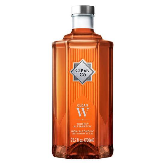 CleanCo Clean W Non-Alcoholic Bourbon Style Whiskey (700 ml)
