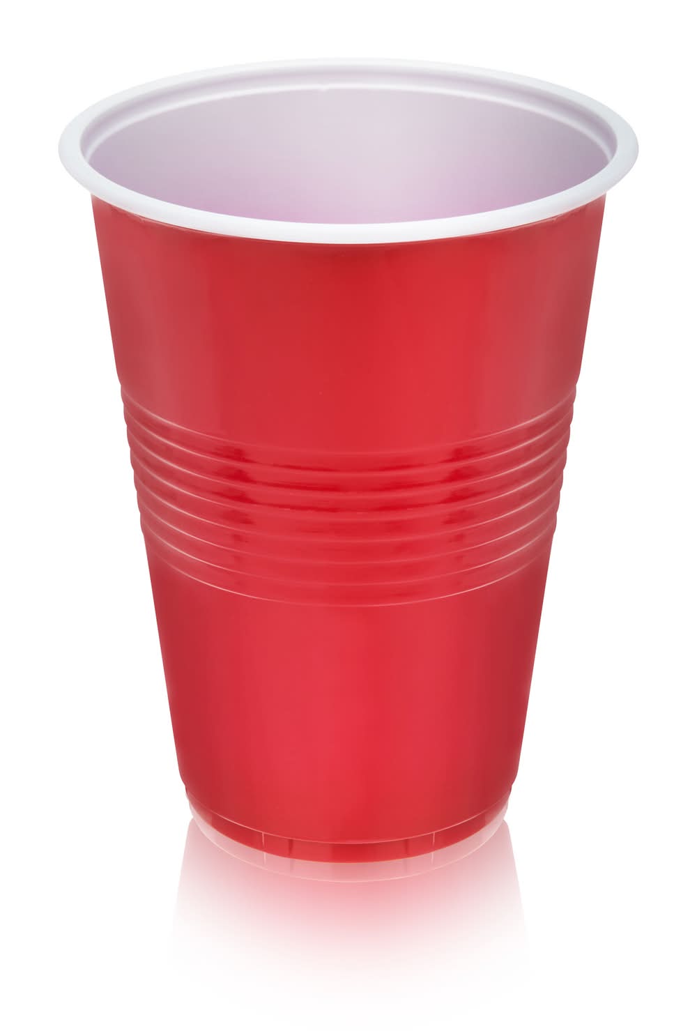 TRUE Party Plastic Beer Cups 16 oz, Red (24 ct)
