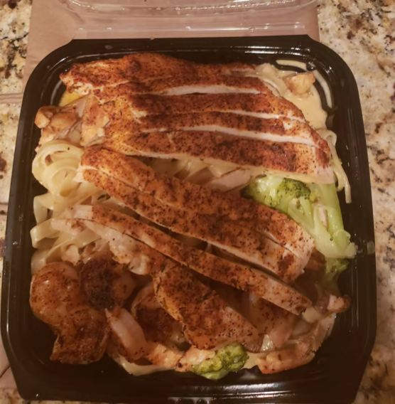 Fettuccine Alfredo with Any 3 Items