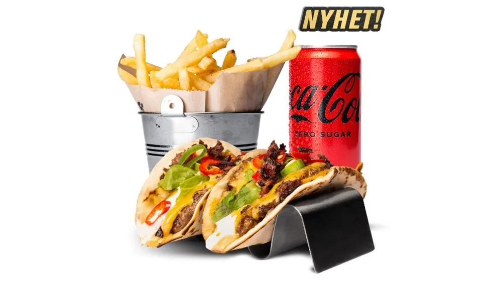 Smashed Burger Taco Meal