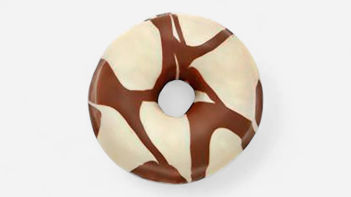 Bela čoko krofnica🍩🤍