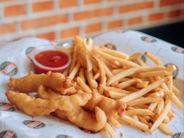 Kids Chicken Fingers Over Fries