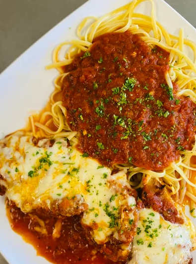 Sausage parmigiana