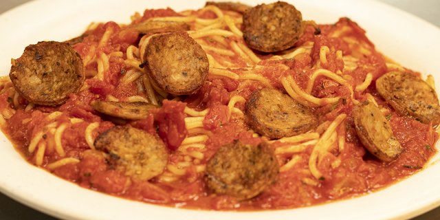 Spaghetti and Italian Sausage