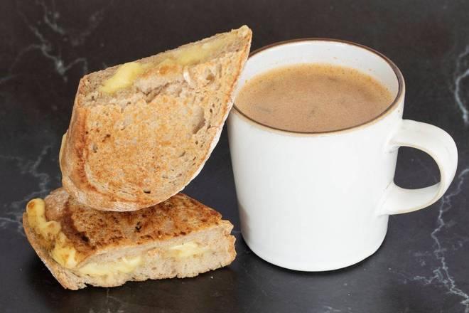 Grilled Cheese and Pomo Broth