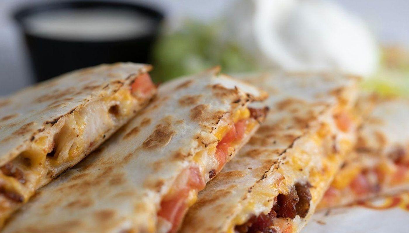 Grilled Shredded Chicken Quesadilla