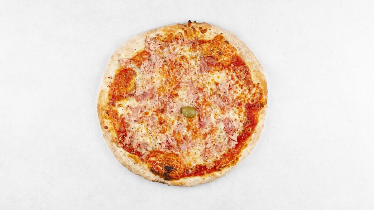 Pizza prociutto funghi