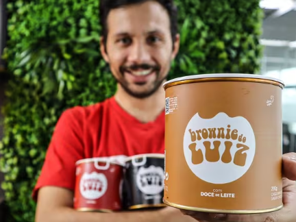 200g de Casquinhas de Brownie Com Doce de Leite