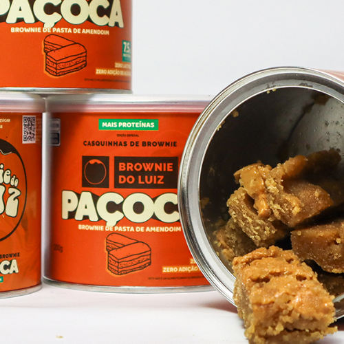 Casquinhas de Brownie com Paçoca