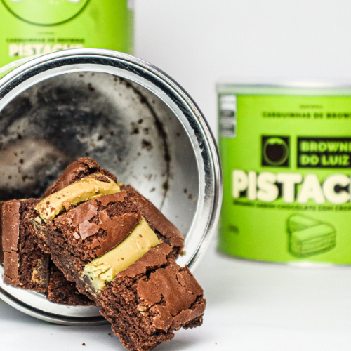 Casquinhas de Brownie com Pistache