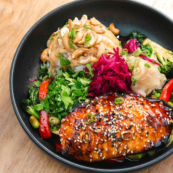 TERIYAKI SALMON BOWL