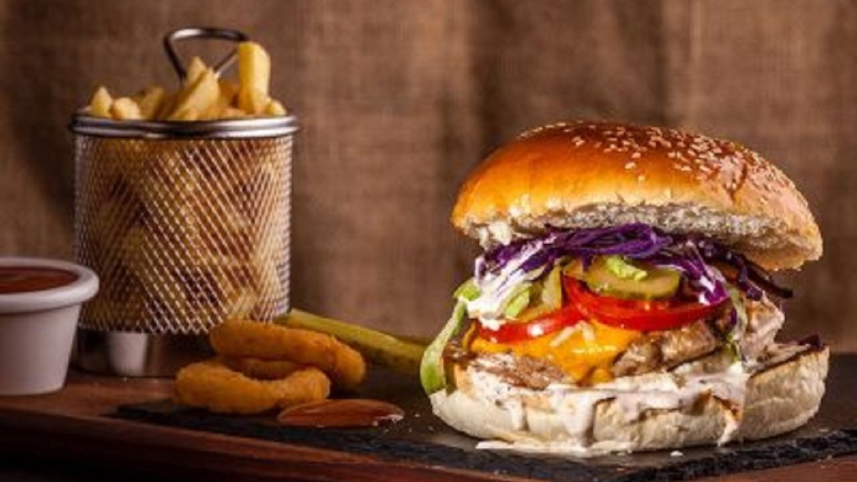 Chicken cheese burger
