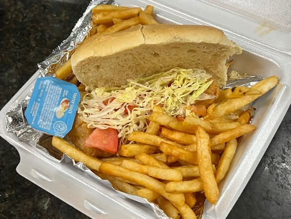 Fish and Chips Hoagie - Half 9''