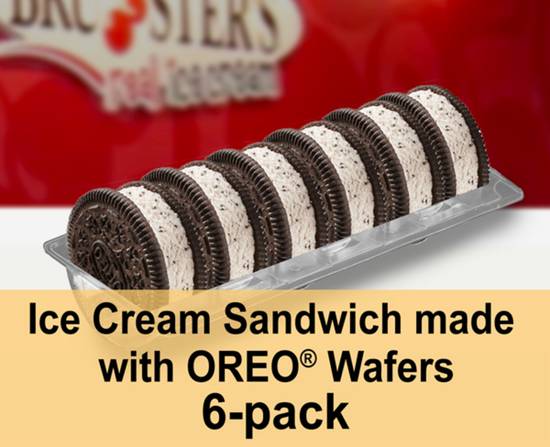 6 Pack Ice Cream Sandwich made with OREO Wafers