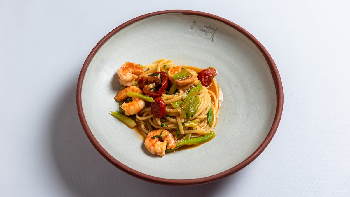Pumpkin Shrimp Pasta