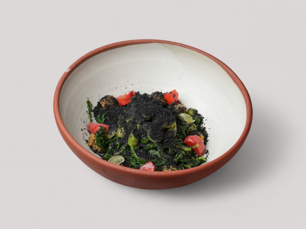 Wild Cabbage and Asparagus and Grape Salad