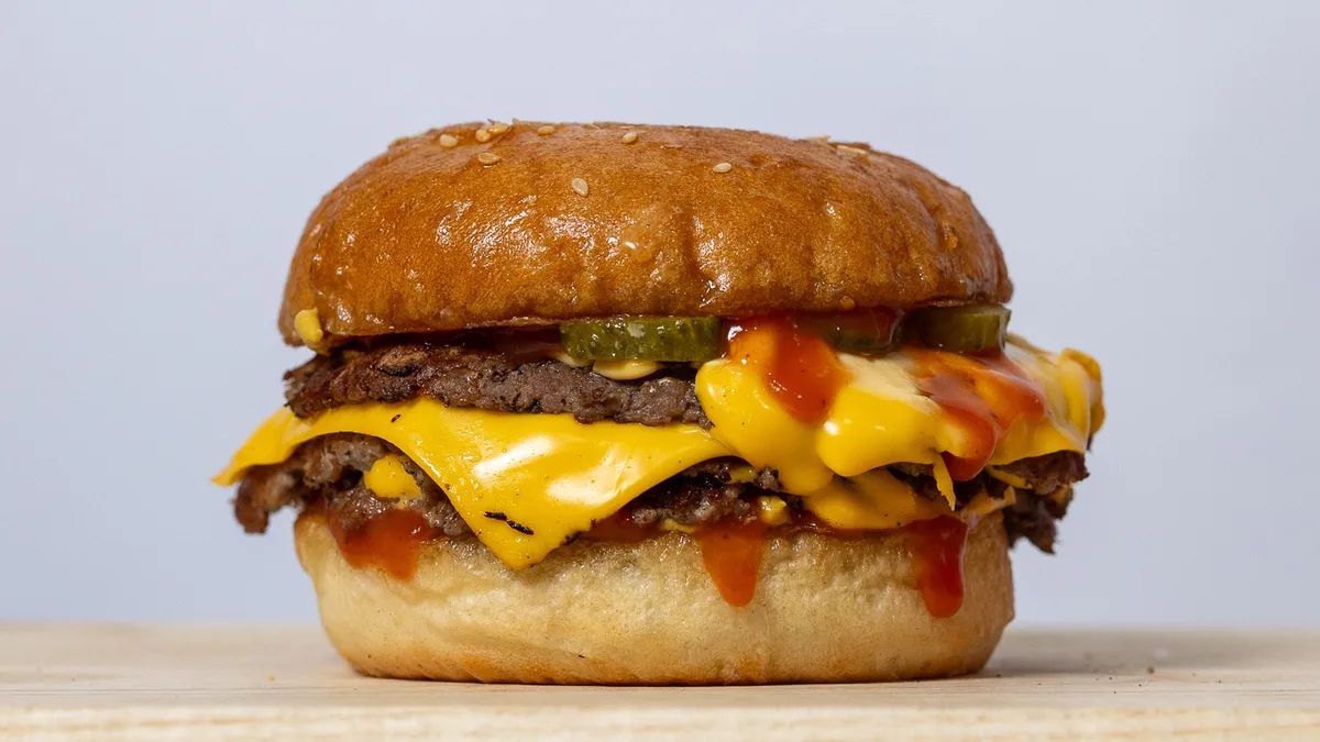 Classic double burger