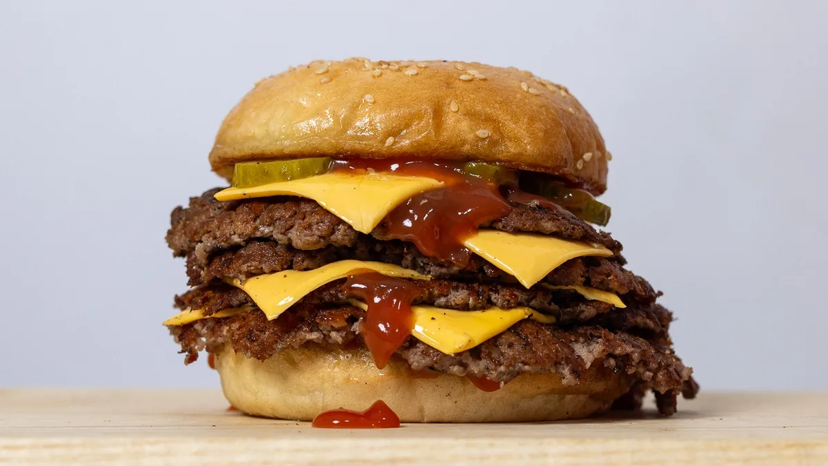 Classic double double burger