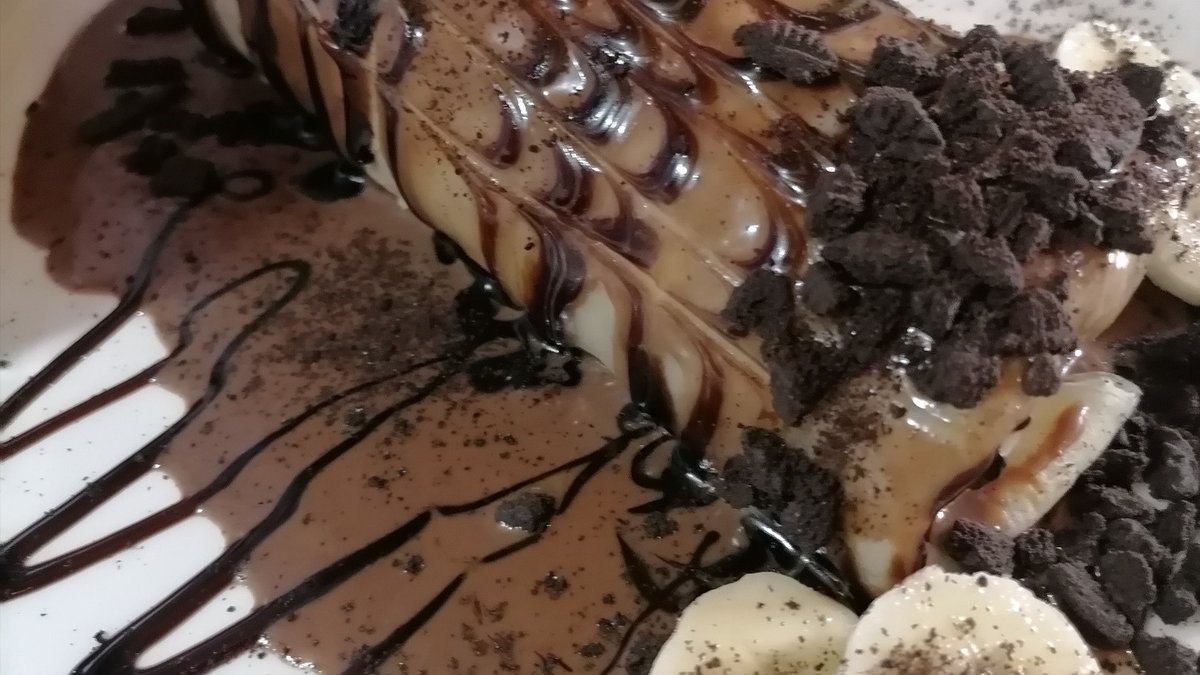 Palačinka sa bananom i oreo keksom
