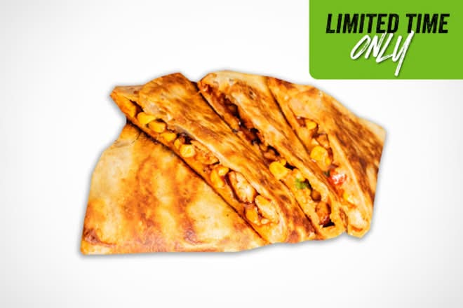 HONEY LIME SRIRACHA CHICKEN QUESADILLA