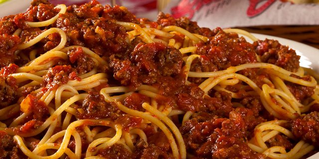 Spaghetti and Meat Sauce Pan