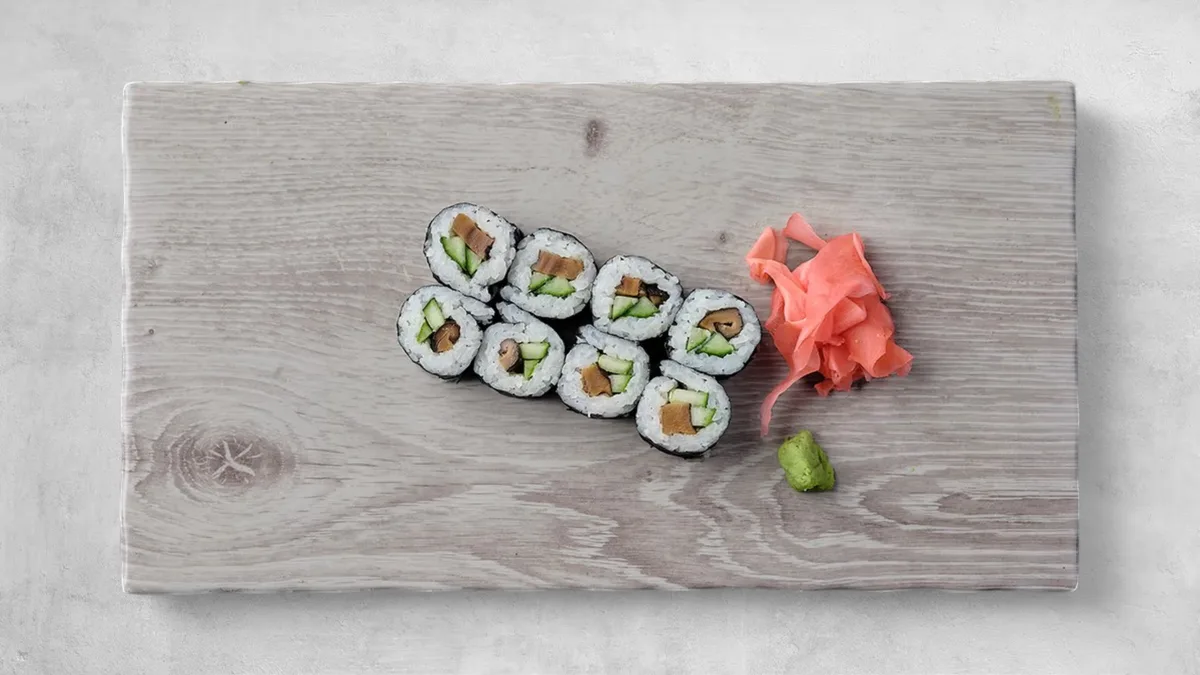 Shiitake gomba, uborka maki - 8db