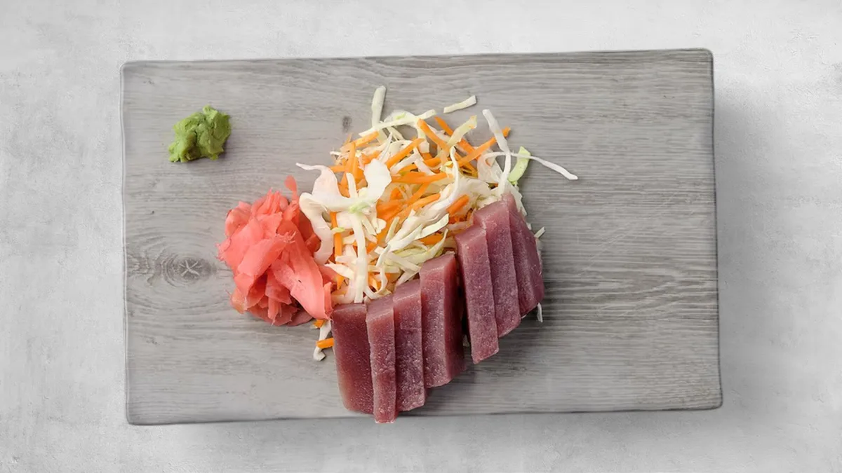 Vörös tonhal sashimi
