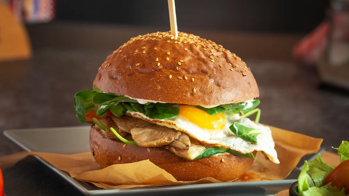 Double Vegetarian Burger