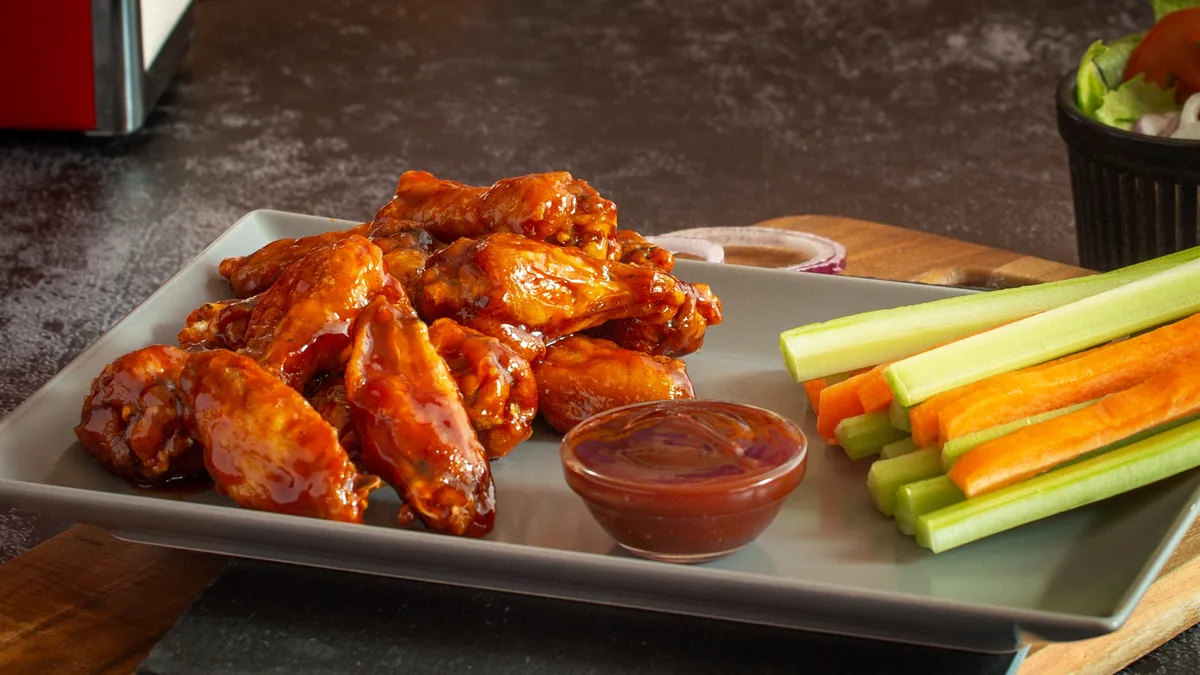 Honey and BBQ Wings