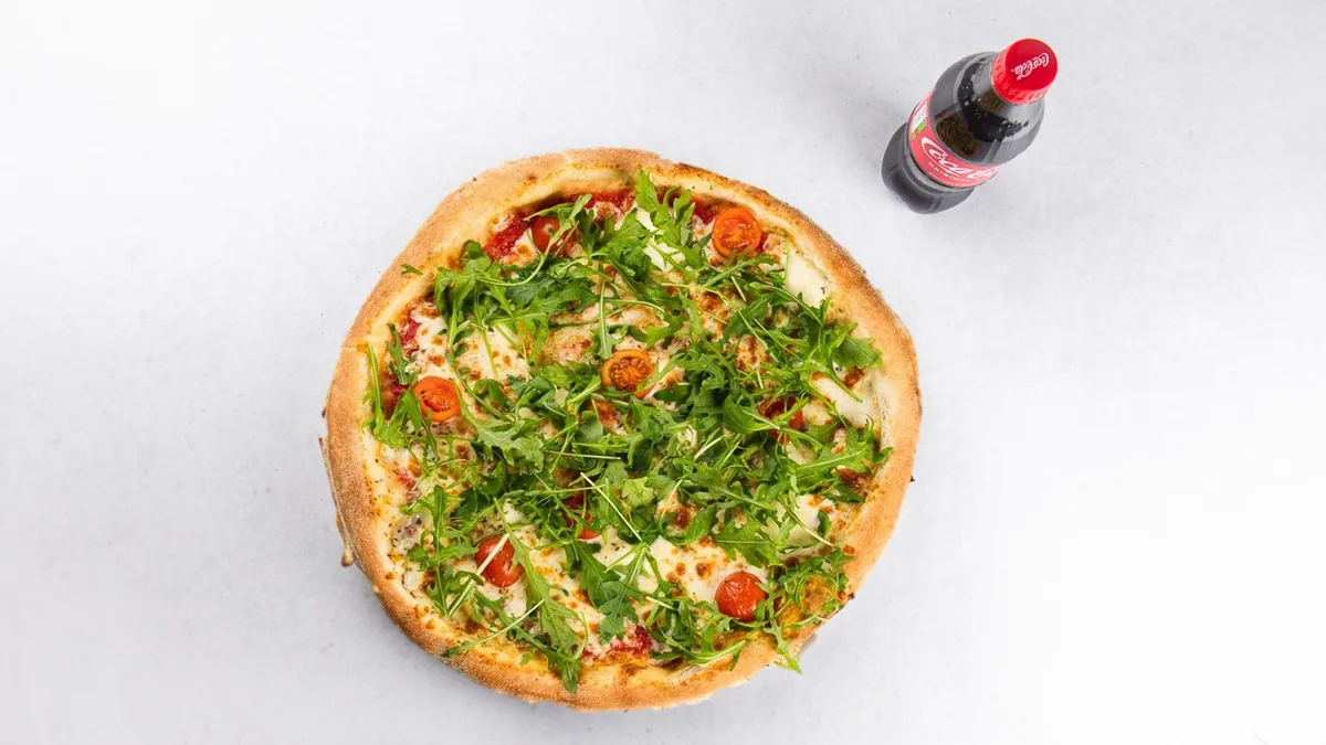Pizza Caprese and Coca-Cola 0.5 l