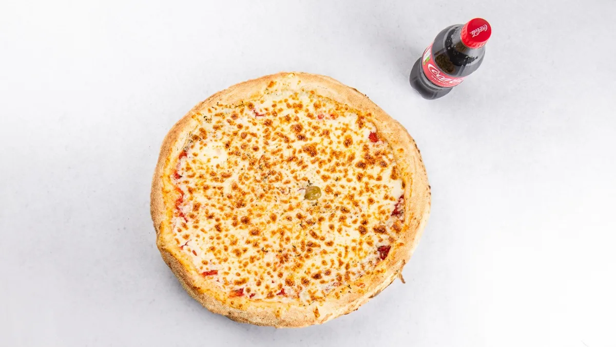Pizza Margherita and Coca-Cola 0.5 l