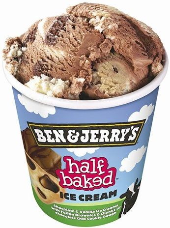 HALF and BAKED ( CHOCO AND VANILLA )