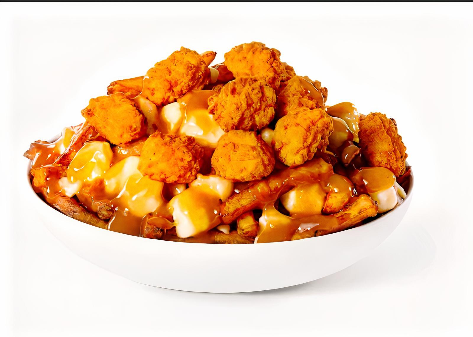 Poutine Poulet Popcorn / Poutine Poulet Popcorn