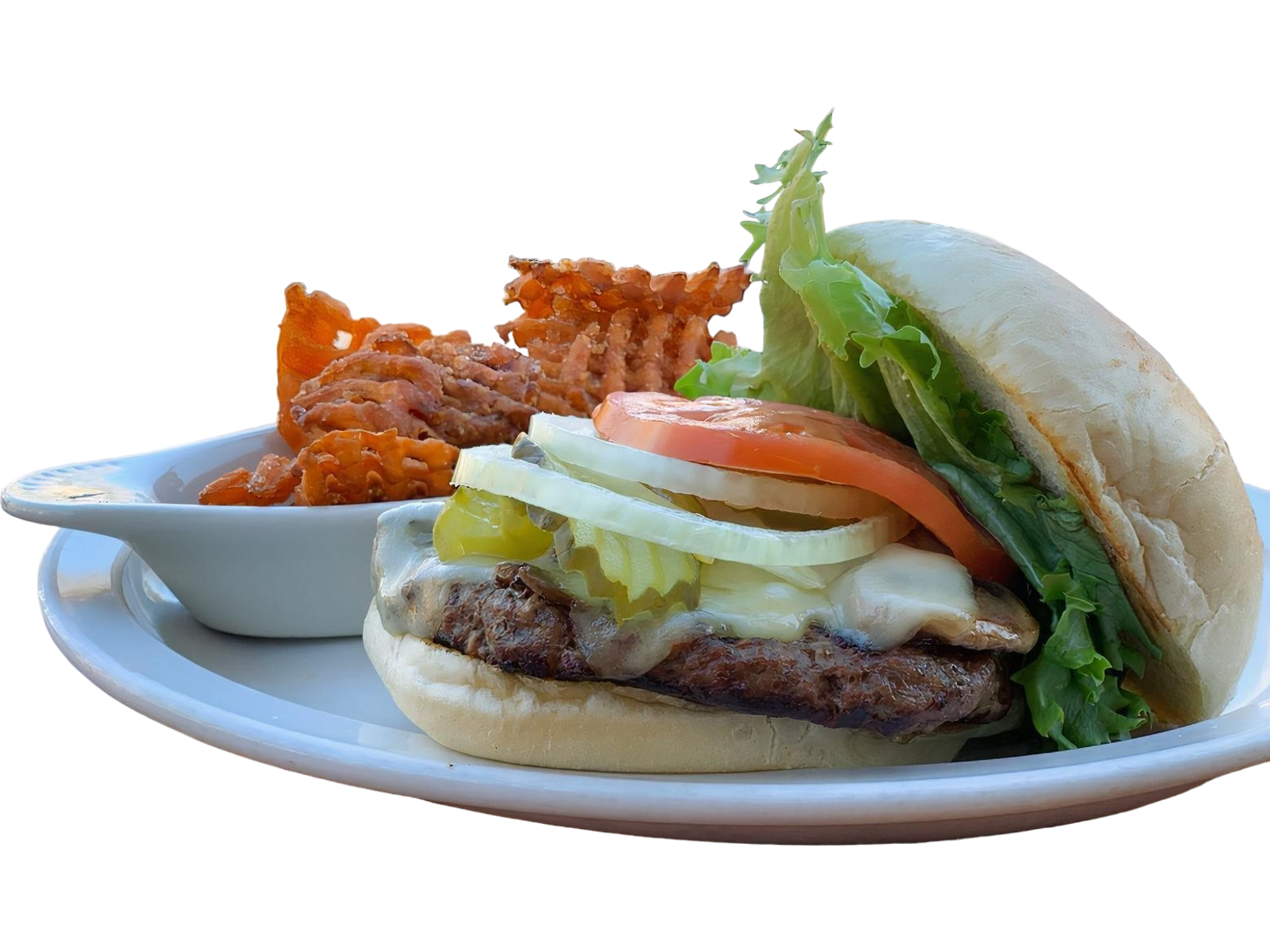Mushroom Swiss Burger