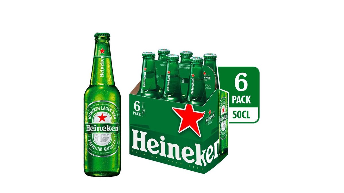 Heineken Glasflasche 6x0,5l