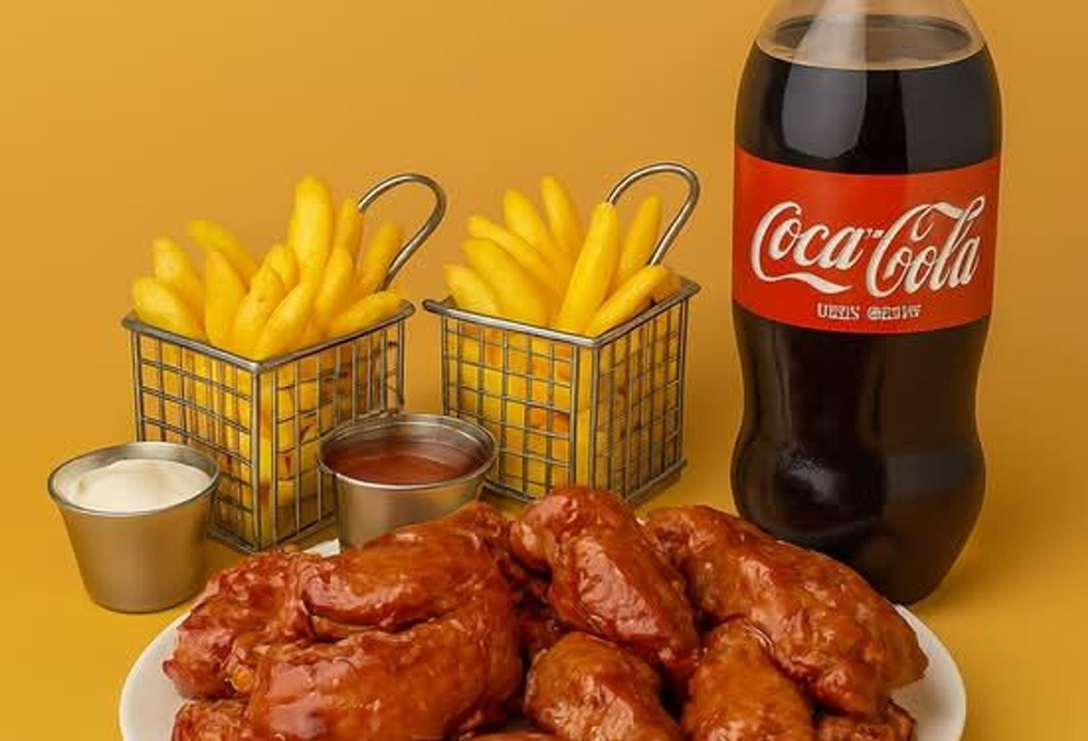 Joe’s Family con papas y refresco