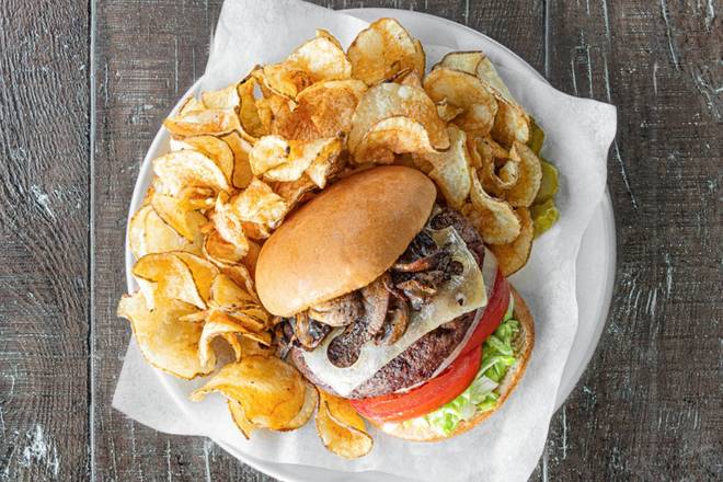 Mushroom Swiss Burger*