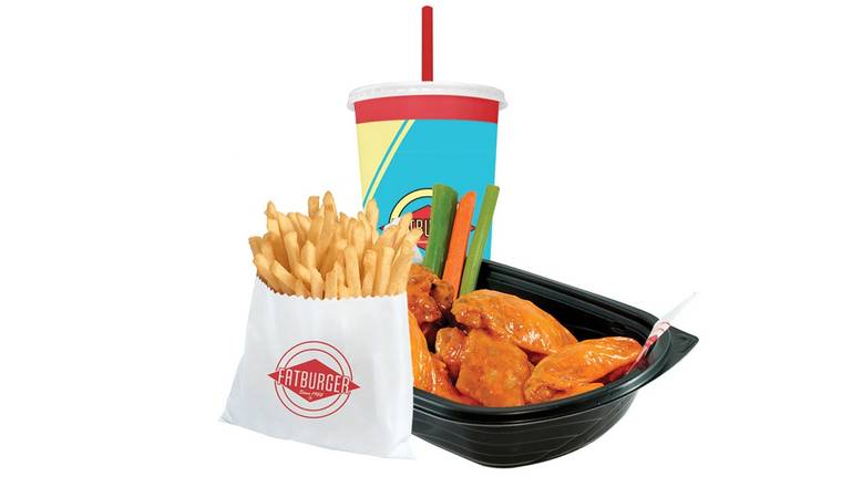 Small Bone-In Wing Meal (6 Pcs)