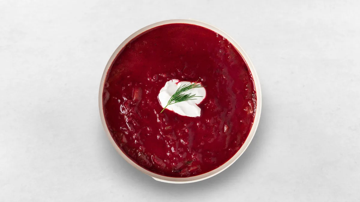 Borscht mit Rindfleisch