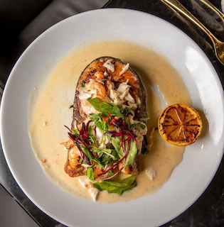 Pan Seared Salmon Steak