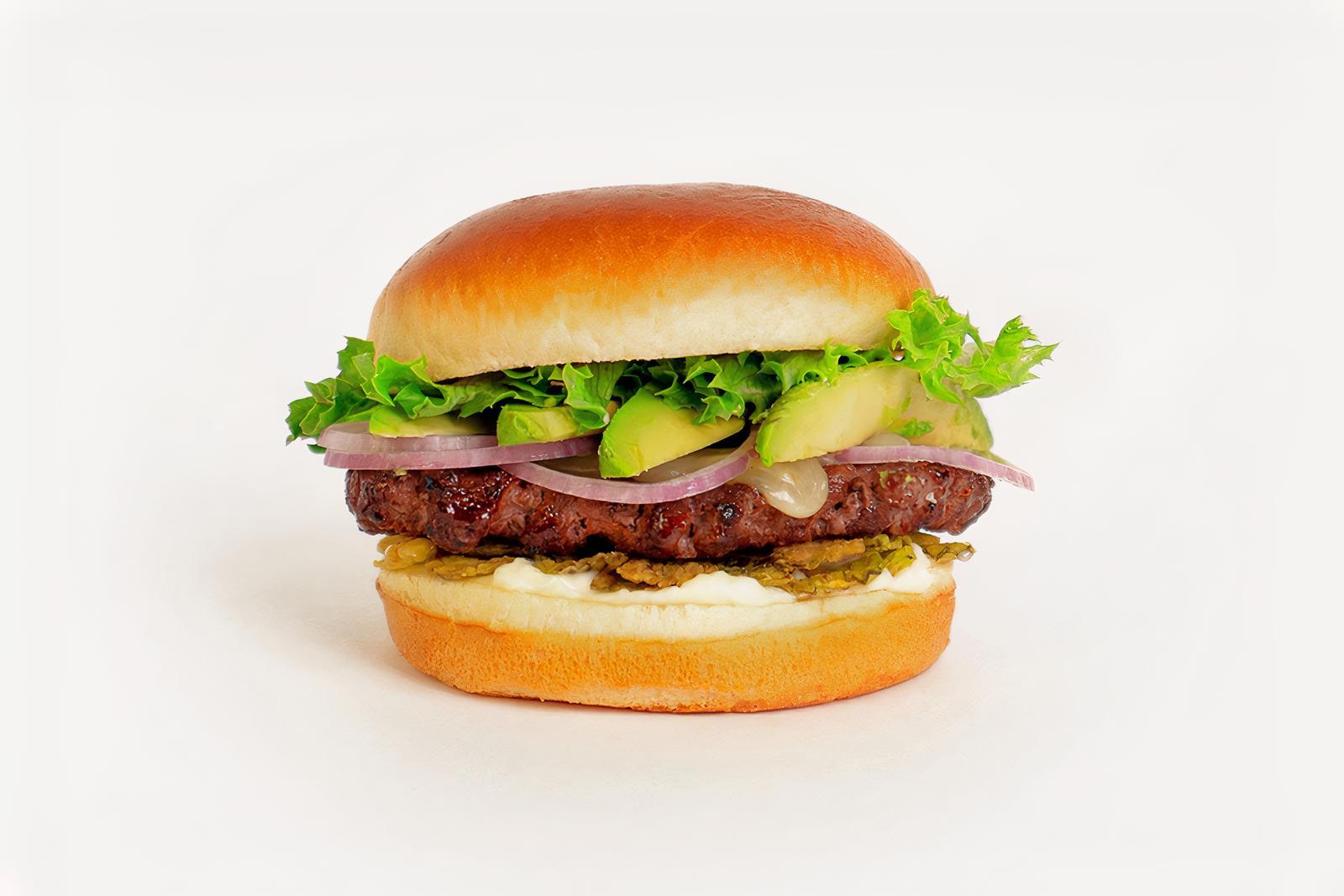 Avocado Pepper Jack Burger