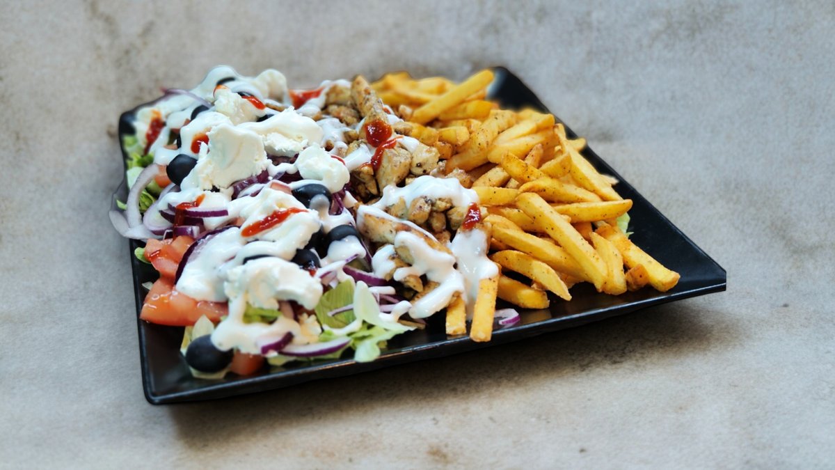 Görög gyros tál
