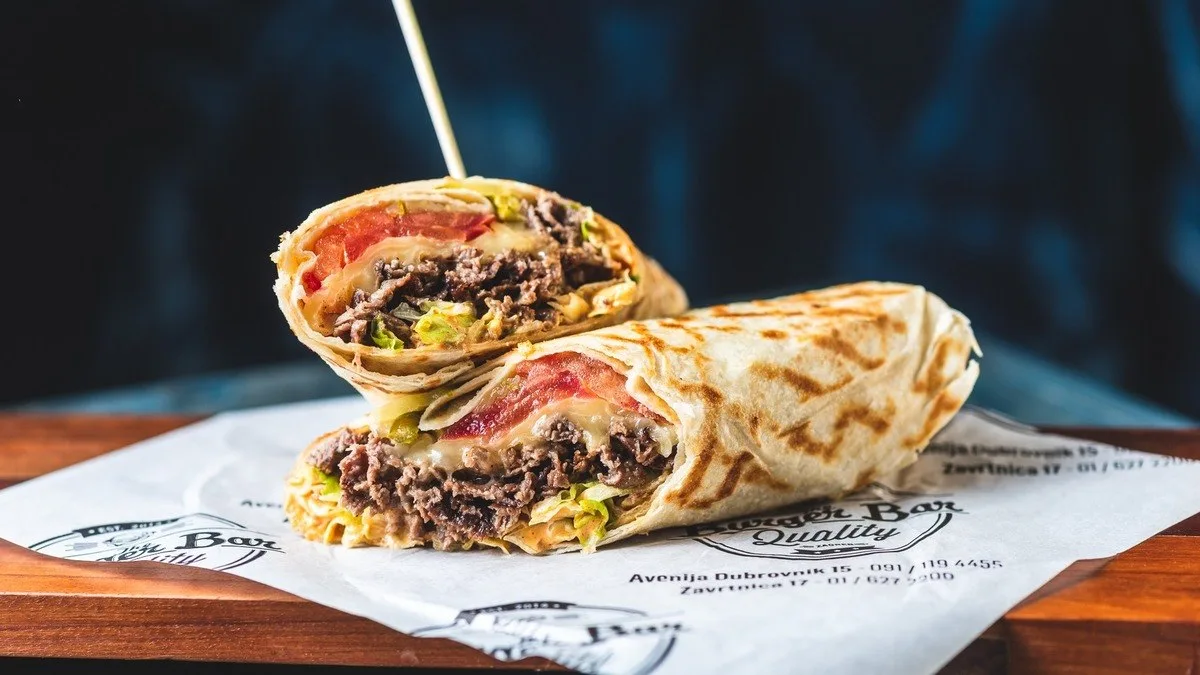Beef Wrap i pommes frites