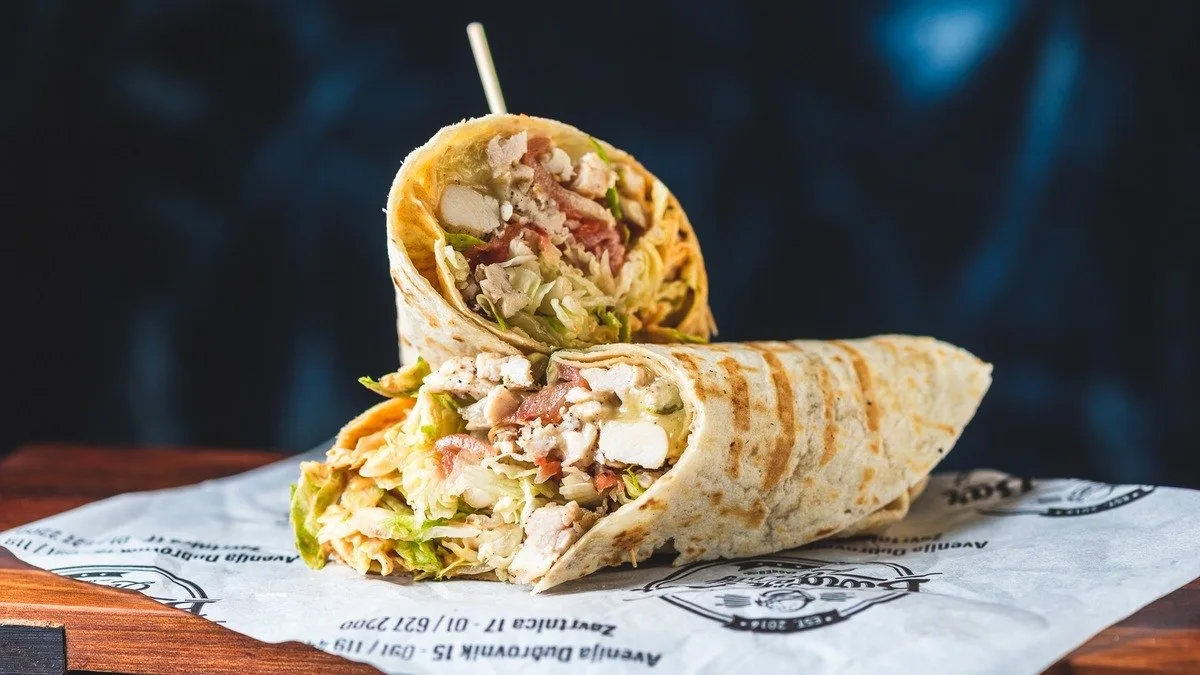 Chicken Wrap i pommes frites