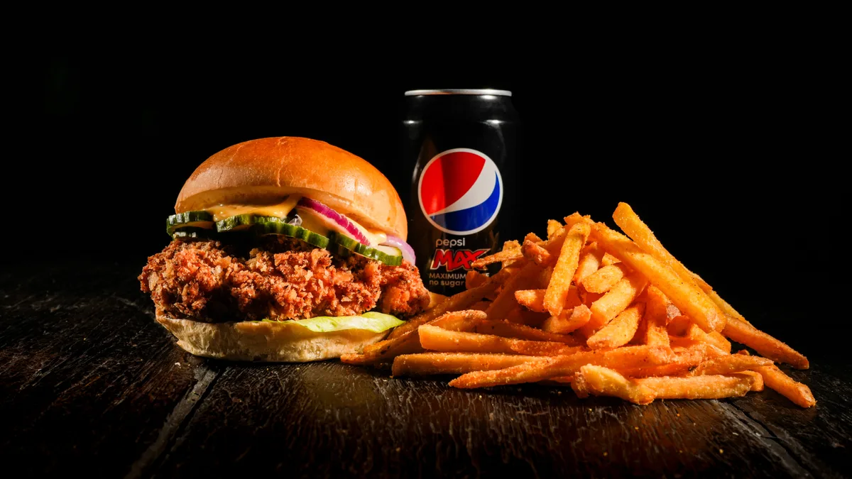 Chicken Burger Menu