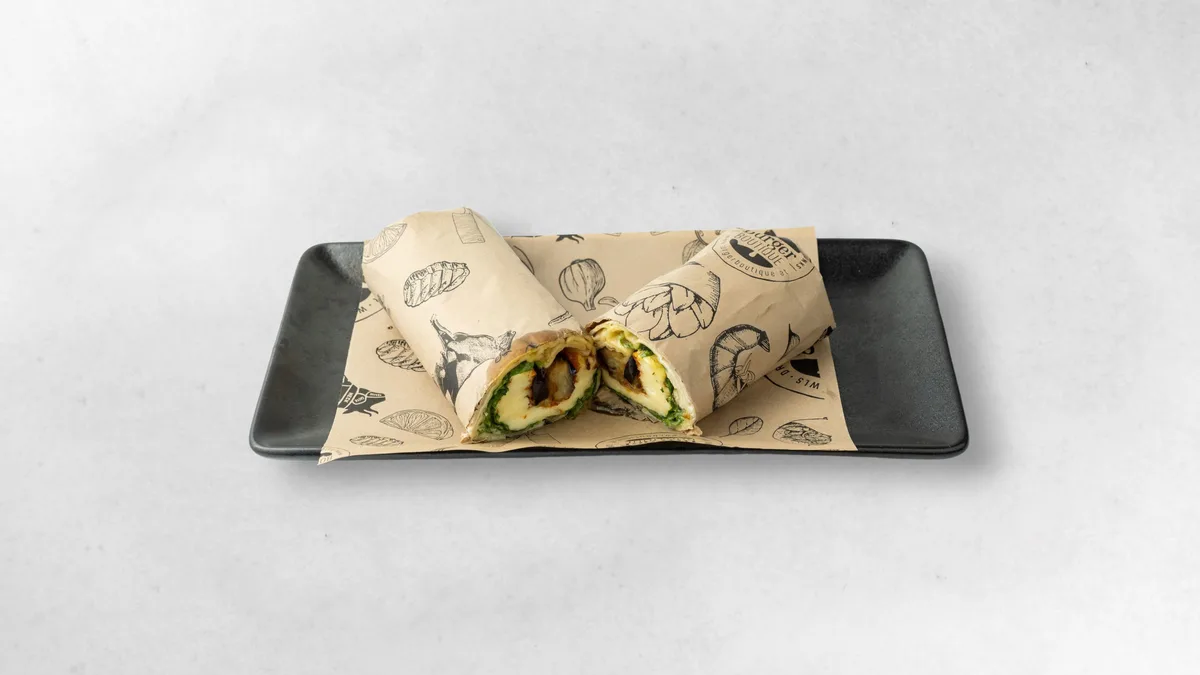 Grilled Halloumi Wrap