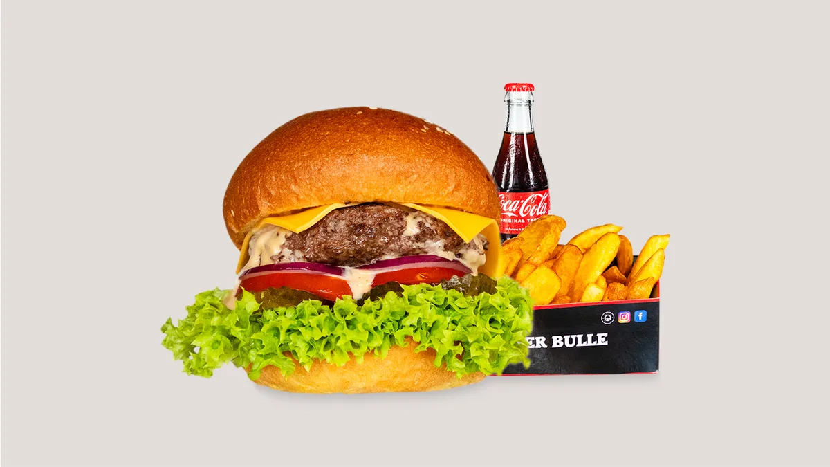 Cheese Bull Burger Menu