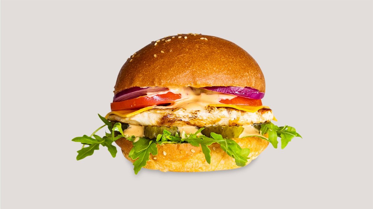Grilled Chicken Burger (Pikant)