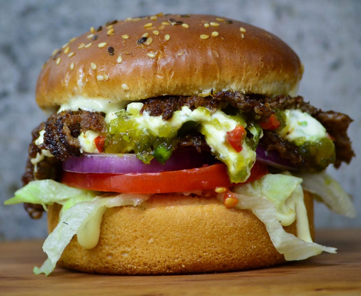 Jalapenos Cream Cheese Smash Burger