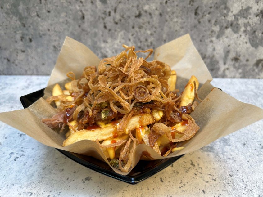 Pulled Pork Loaded Cheesy Fries